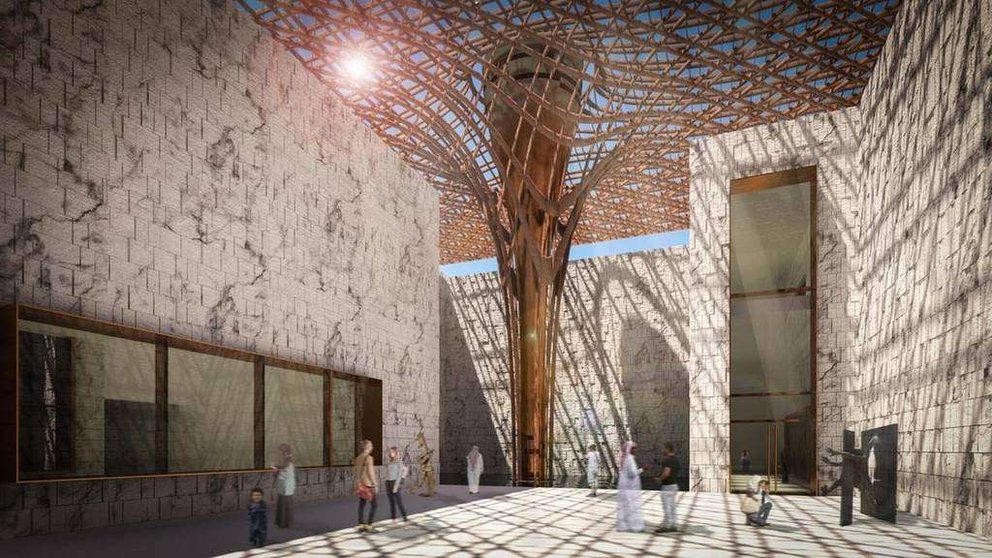 Una maqueta del diseño mexicano para el nuevo museo en Sharjah.