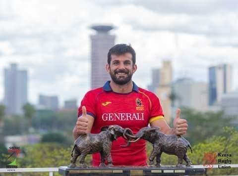 El jugador de rugby español Javier de Juan.