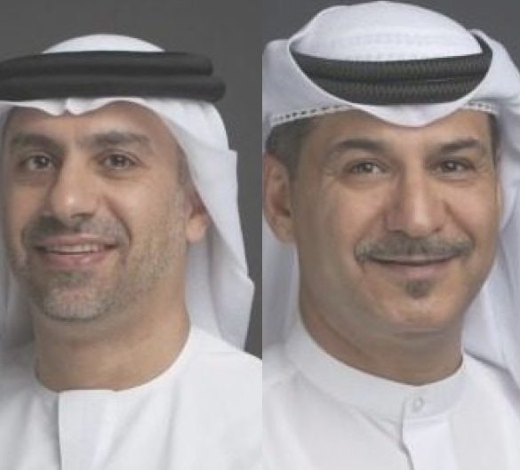Los emiratíes Adnan Kazim (izquierda) y Adel Ahmad Al Redha, uno de los dos sustituirá a Clark como presidente de Emirates.