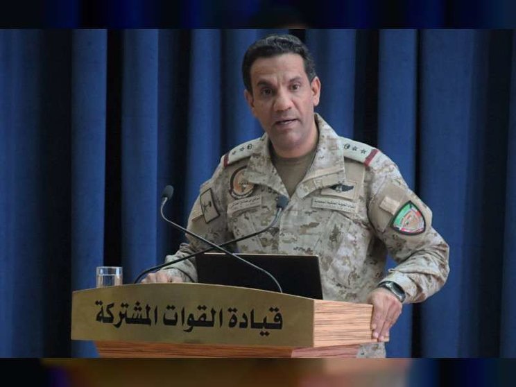 El portavoz oficial de la Coalición para Restaurar la Legitimidad en Yemen, general Turki Al-Malki.