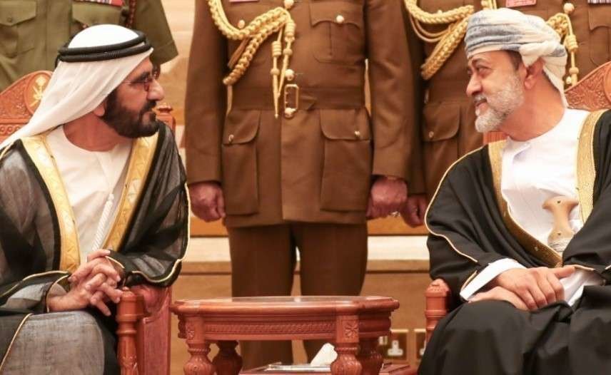 El gobernante de Dubai y el nuevo sultán de Omán.