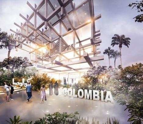 El pabellón de Colombia en la Expo 2020 de Dubai.