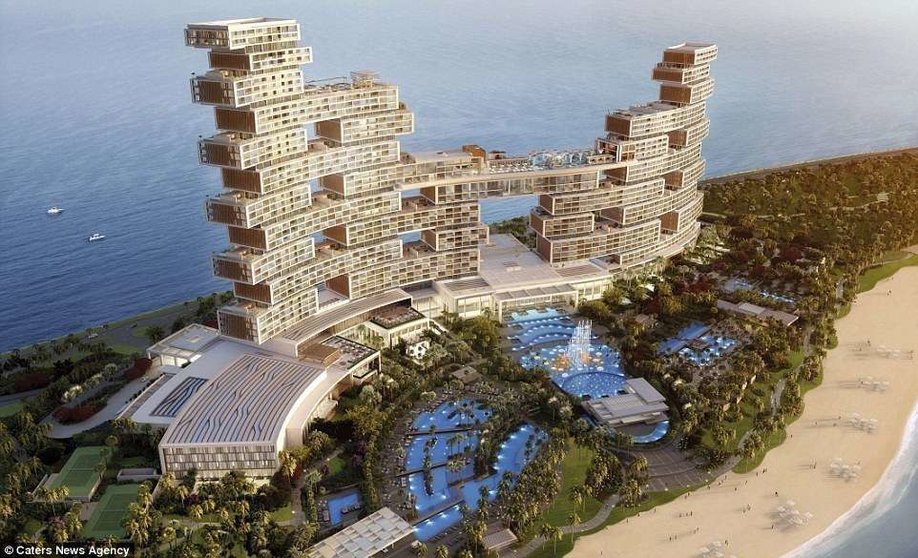 El nuevo hotel Atlantis 2 en La Palmera de Dubai.
