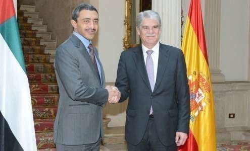 Los ministros de Exteriores de España y Emiratos Árabes en Madrid.