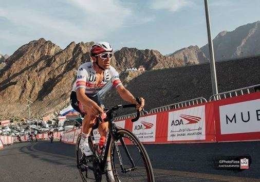 El ciclista argentino Maximiliano Richeze del UAE Team Emirates.