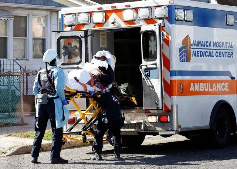 Una ambulancia en Estados Unidos. (Al Arabiya)