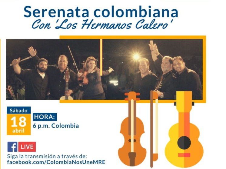 La Serenata de Música Colombiana estará protagonizada por 'Los Hermanos Calero'.