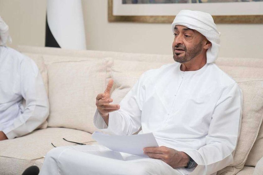 El jeque Mohamed bin Zayed, príncipe heredero de Abu Dhabi, (Asuntos presidenciales)