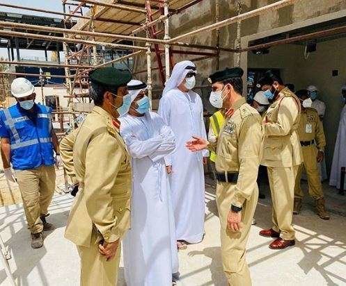 Una imagen difundida por la Policía de Dubai en la era del coronavirus.