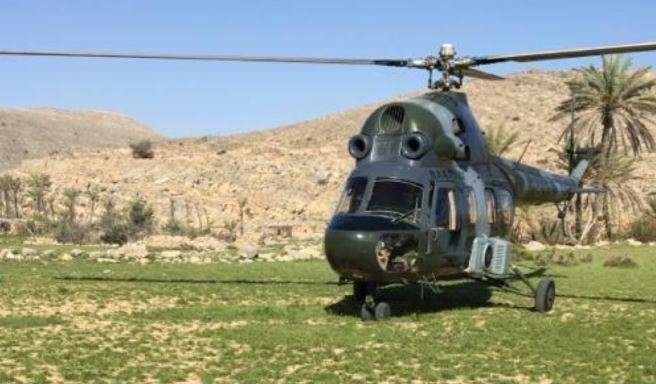 Un helicóptero de rescate en EAU. (Policía de EAU)