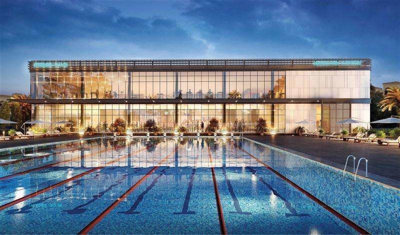 El nuevo centro de bienestar y ocio de Jumeirah Park contará con una piscina olímpica. 