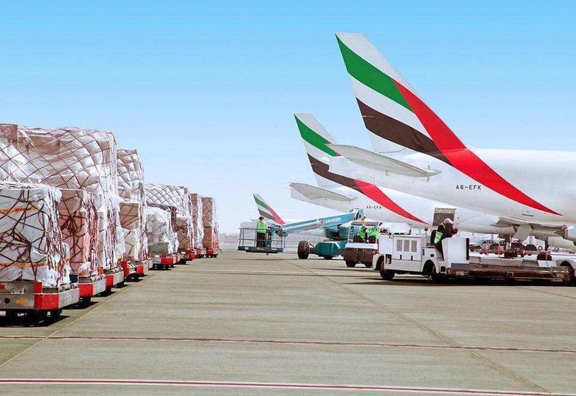 Aeronaves de la aerolínea de Dubai Emirates. 