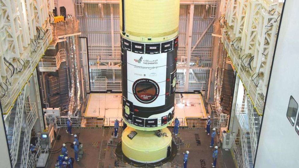  La sonda Mars Hope en el Centro Espacial Tanegashima de Japón. (Dubai Media Office)