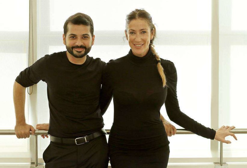 Fernando López y Raquel Reina, profesores del curso intensivo gratuito en línea de introducción al baile flamenco en Emiratos Árabes. (Richard Ramos)