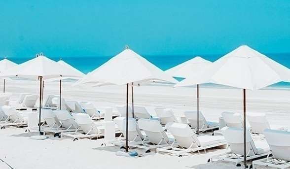 Una imagen de Instagram del Saadiyat Beach Club de Abu Dhabi. 