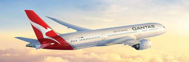 El Boeing Dreamliner de la aerolínea australiana Qantas.