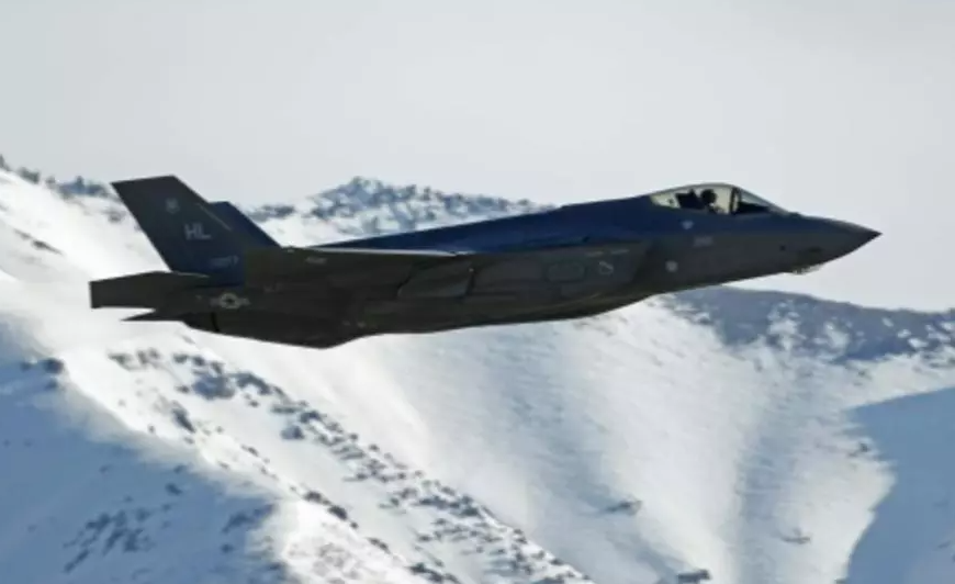 Un F-35 de Estados Unidos sobrevuela Utah.(AFP)