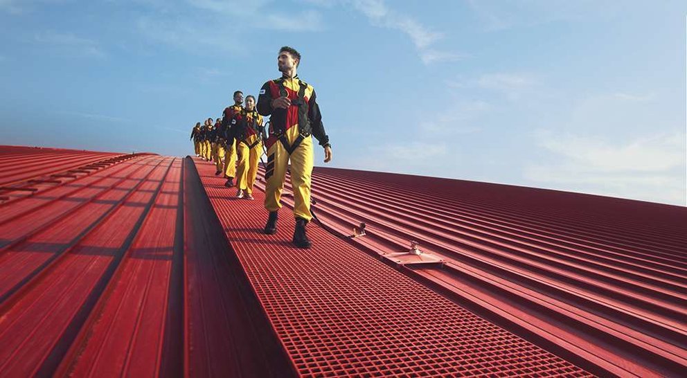 Atracción 'Roof Walk' en Ferrari World Abu Dhabi. 