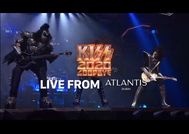 Kiss despedirá 2020 con un concierto emitido desde Dubai.