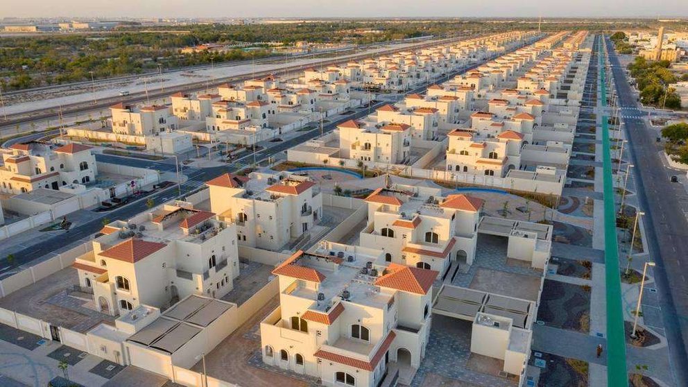  Vista general del barrio de viviendas emiratí en la ciudad de Al Samha en Abu Dhabi. ( Ministerio de Asuntos Presidenciales) 