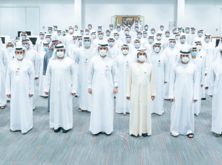 Una acto en EAU durante la era del coronaviurs. (Dubai Media Office)