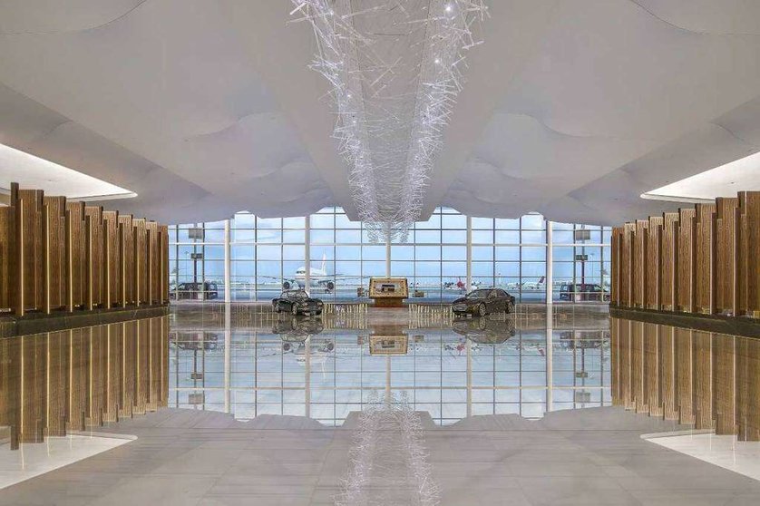 El hub aeroespacial Mohammed bin Rashid (MBRAH) en el sur de Dubai. (WAM)