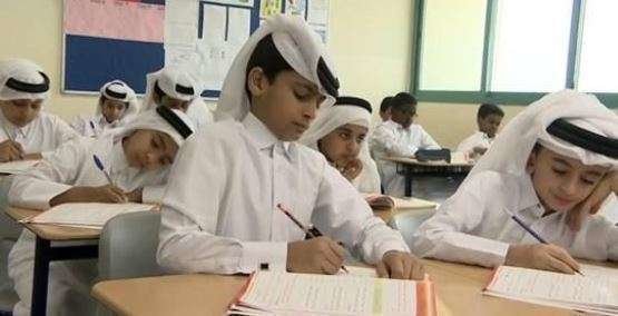 Un aula de un colegio en Emiratos. (Al Bayan)