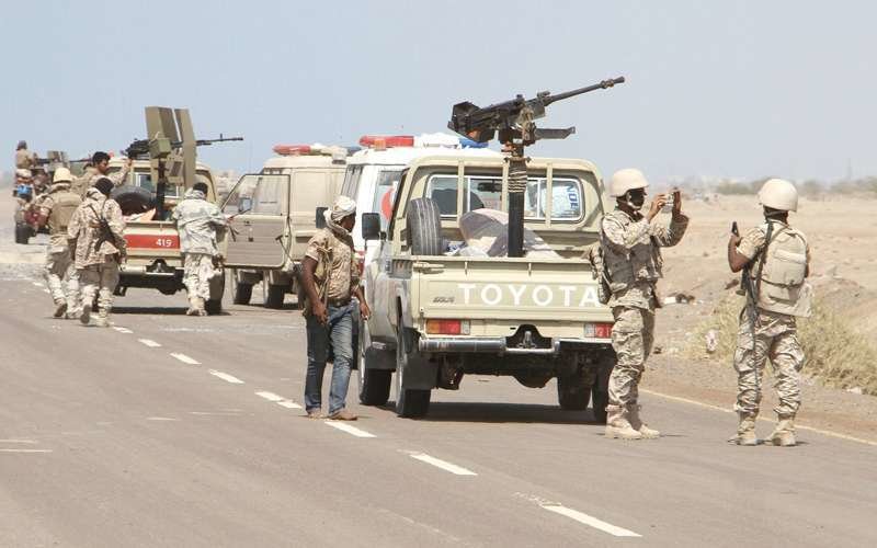 Soldados de la Coalición Árabe en Yemen.