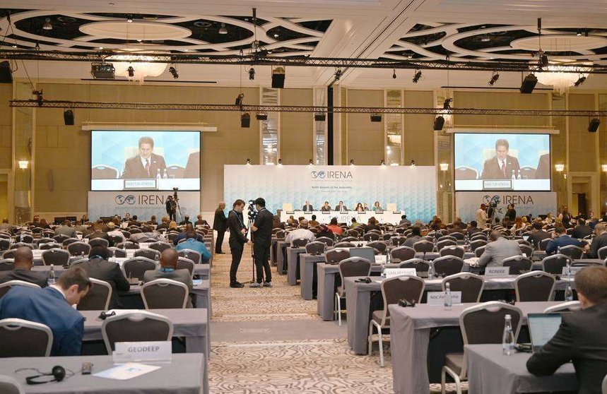 Más de 150 países se reunieron en la X Asamblea de IRENA en Abu Dhabi. (EL CORREO)