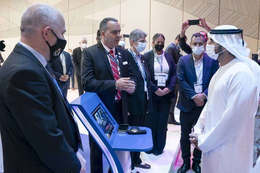 Sheikh Hamdan bin Rashid, en Cybertech Global. (WAM)