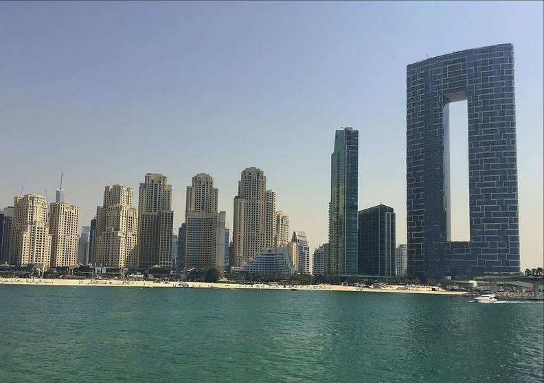 Perspectiva de Jumeirah Beach Residence, una de las zonas más demandadas por los expatriados para vivir en Dubai. (EL CORREO)