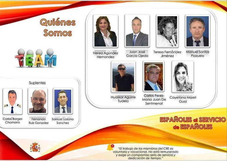 Integrantes de la candidatura para el Consejo de Residentes Españoles en Qatar.