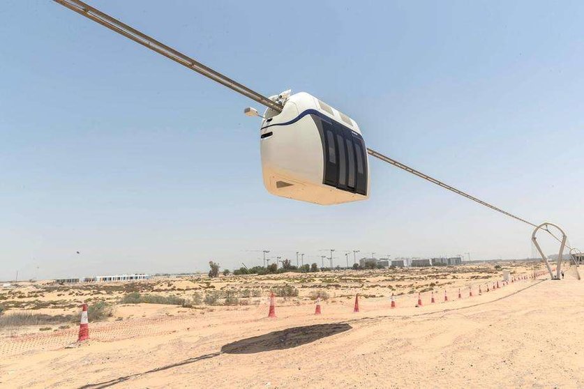 La cápsula de alta velocidad actualmente en desarrollo por uSky Transport FZE en Sharjah. (Fuente externa)