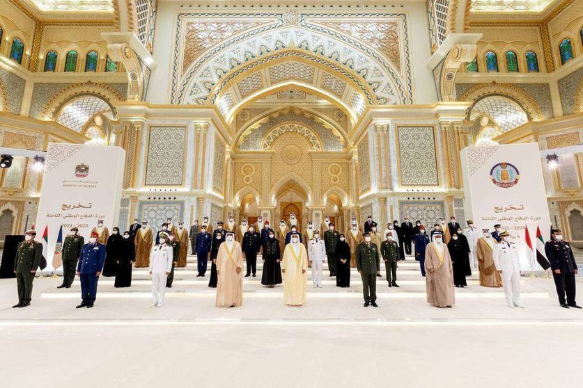 Un momento de la graduación en el palacio Al Watan de Abu Dhabi. (WAM)