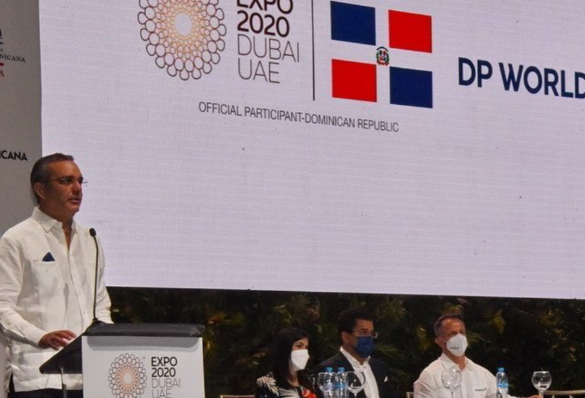 Un momento de la confirmación de la participación de República Dominicana en la Expo Dubai. (Twitter)