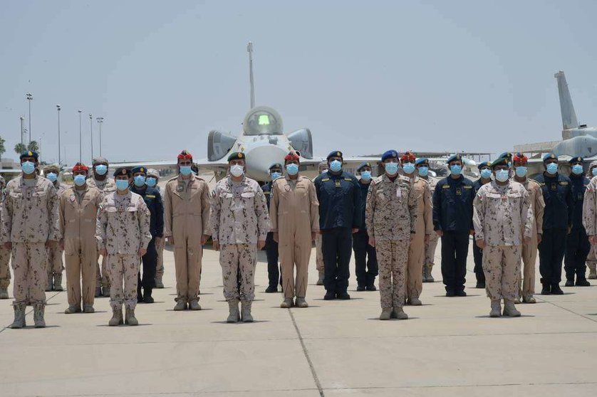 Fuerzas Armadas emiratíes en una base en Arabia Saudita. (WAM)