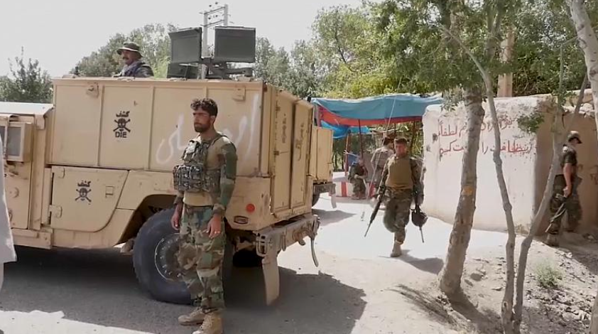 Combatientes de las tropas afganas en Herat. (Fuente externa)