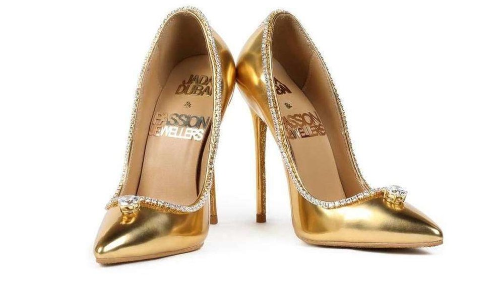 Zapatos Jada Dubai y Passion Jewelers Passion Diamond. Precio: 23,6 millones de dólares. (Fuente externa)