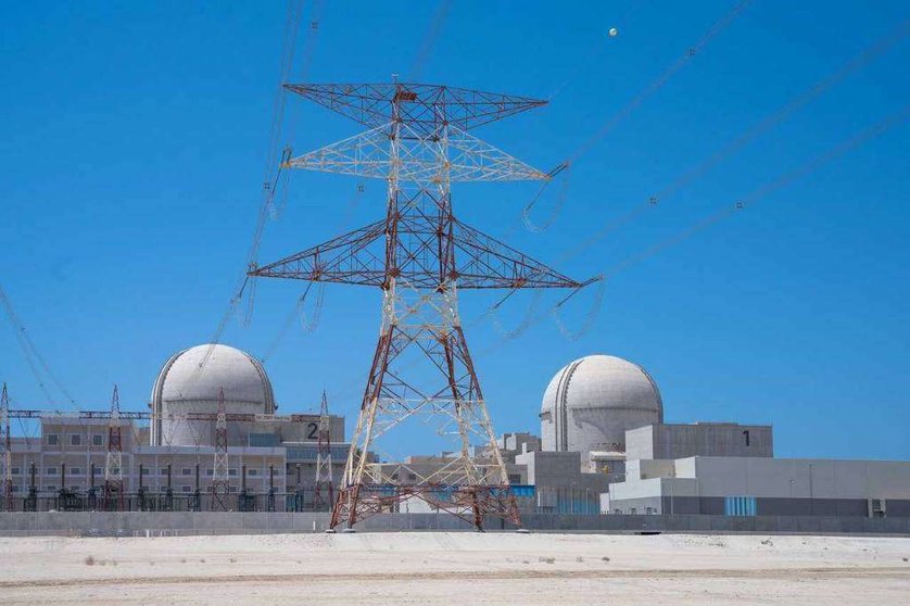  La planta de energía nuclear de Barakah en el emirato de Abu Dhabi. (WAM)