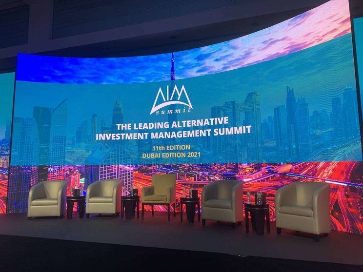 La Alternative Investment Management Summit (AIM) en Dubai. (Twitter)