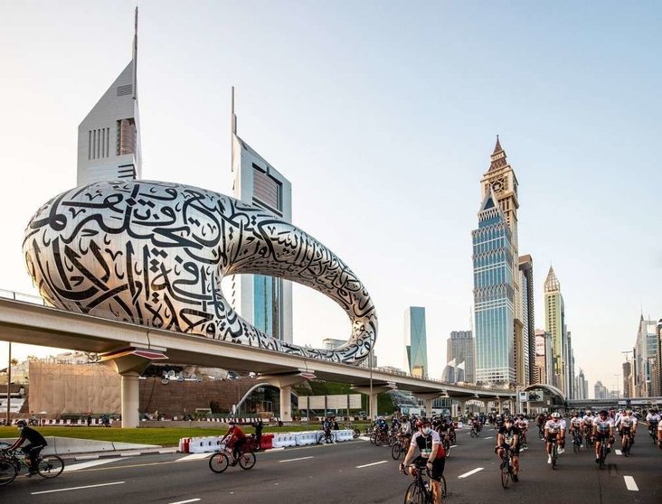 Una imagen del Dubai Ride de la edición 2020. (WAM)