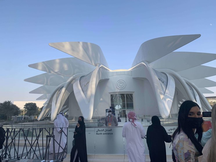 El Pabellón de Emiratos en la Expo Dubai. (EL CORREO)