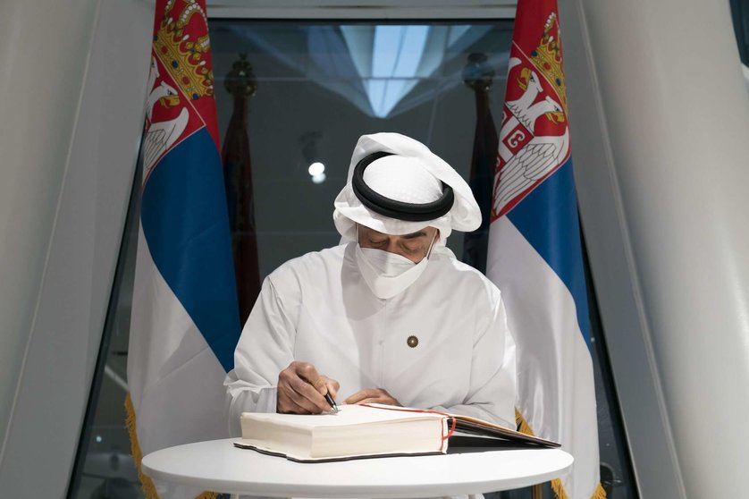 Una imagen del presidente de EAU. (Twitter)