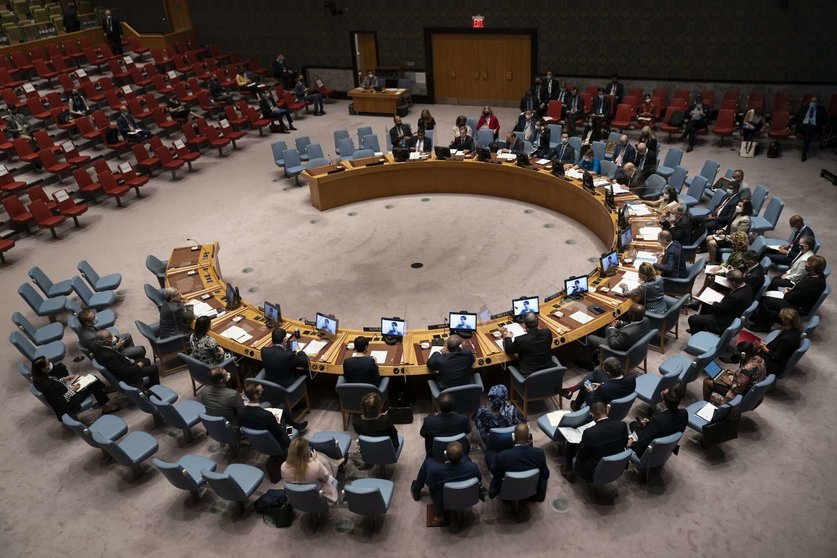 Una imagen del Consejo de Seguridad de la ONU. (Twitter)