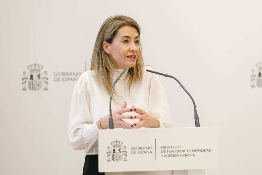 La ministra de Transportes, Movilidad y Agenda Urbana de España, Raquel Sánchez. (Twitter)