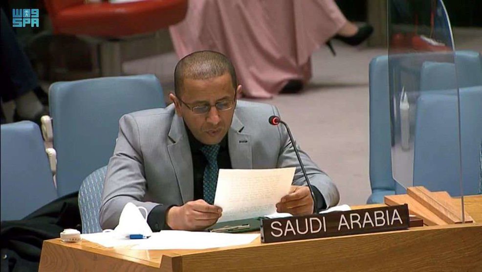 Representante permanente adjunto de Arabia Saudita ante la ONU, Mohammed Abdulaziz Alateek. (SPA)