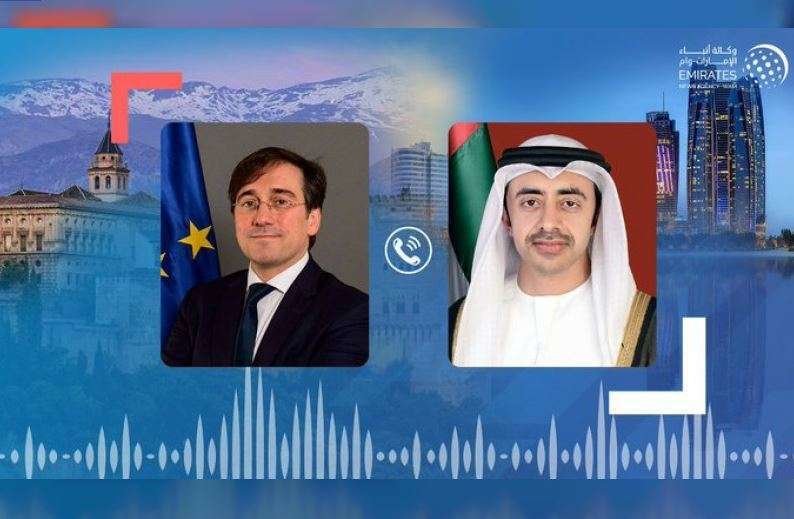 Ministros de Exteriores de España y Emiratos Árabes. (WAM)