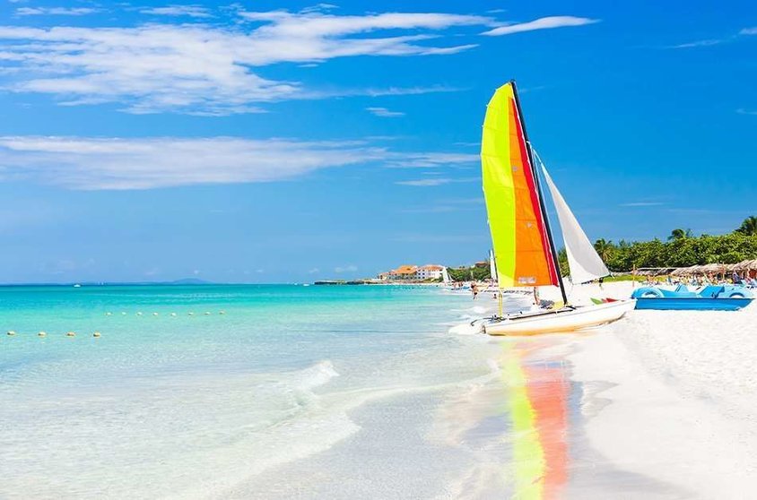 Una imagen de Twitter de Playa Varadero en Cuba.