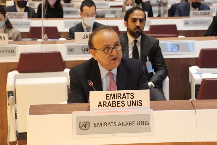 El embajador Ahmed Abdulrahman Al Jarman, Representante Permanente de Emiratos Árabes Unidos ante las Naciones Unidas. (WAM)