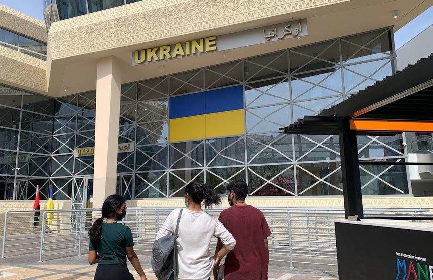 Pabellón de Ucrania en Expo 2020 Dubai. (EL CORREO)